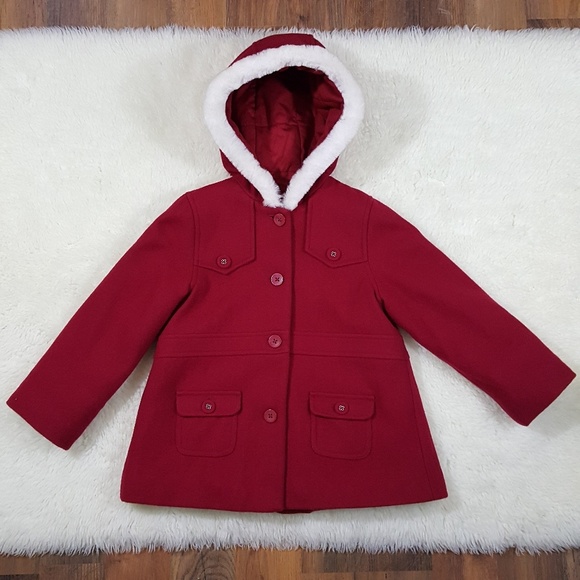 Janie and Jack Other - Janie And Jack Wool Blend Girls Toddler Pea Coat